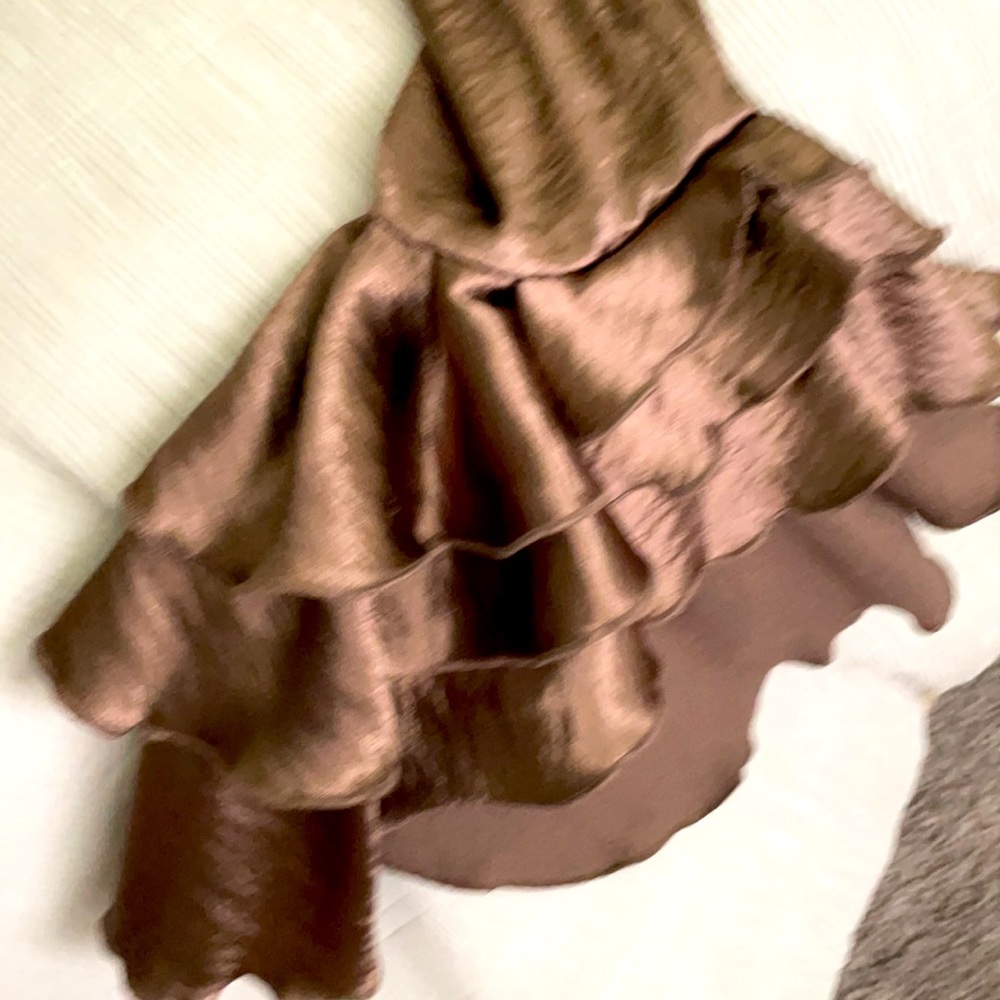 Silky blouse with poet sleeves